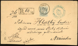 HUNGARY SZÉKELYHÍD 1895. Nice Registered Cover To Nagyvárad - Covers & Documents