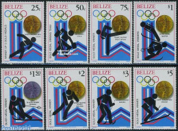 Belize/British Honduras 1980 Olympic Winter Winners 8v, Mint NH, Sport - Ice Hockey - Olympic Winter Games - Skating -.. - Hockey (sur Glace)