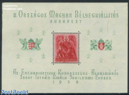 Hungary 1938 Stamp Exposition S/s, Unused (hinged), Religion - Religion - Nuovi