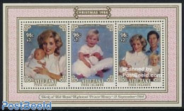 Aitutaki 1984 Christmas, Birth Of Henry S/s, Mint NH, History - Religion - Charles & Diana - Kings & Queens (Royalty) .. - Familles Royales