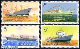 China People’s Republic 1972 Commercial Fleet 4v, Mint NH, Transport - Ships And Boats - Unused Stamps