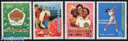 China People’s Republic 1973 Table Tennis 4v, Mint NH, Sport - Sport (other And Mixed) - Table Tennis - Neufs