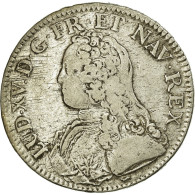 Monnaie, France, Louis XV, Écu Aux Branches D'olivier, Ecu, 1734, Paris, TTB - 1715-1774 Louis  XV The Well-Beloved