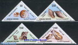 Tunisia 2000 Shells 4v, Mint NH, Nature - Shells & Crustaceans - Vie Marine