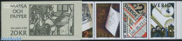 Sweden 1990 Paper & Printing Booklet, Mint NH, History - Newspapers & Journalism - Stamp Booklets - Art - Books - Prin.. - Nuovi