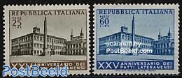 Italy 1954 Lateran Treaty 2v, Mint NH - Otros & Sin Clasificación