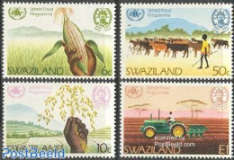 Eswatini/Swaziland 1983 World Food Programme 4v, Mint NH, Health - Nature - Various - Food & Drink - Cattle - Agricult.. - Ernährung