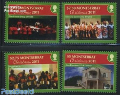 Montserrat 2011 Christmas 4v, Mint NH, Religion - Christmas - Christmas