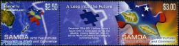 Samoa 2011 Into The Future 2v+tab [:T:], Mint NH, Various - Maps - Geografía