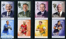 Australia 2012 Australian Sport Legends 8v (4x [:]), Mint NH, Sport - Football - Rugby - Sport (other And Mixed) - Unused Stamps