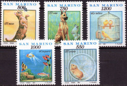 San Marino Serie Completa Año 1991 Yvert Nr. 1273/77  Nueva  Animales - Nuevos