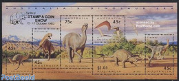 Australia 1993 Coin & Stampfair Sydney S/s, Mint NH, Nature - Prehistoric Animals - Philately - Neufs