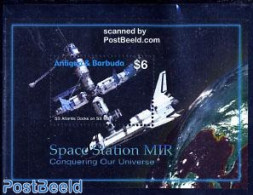 Antigua & Barbuda 2006 Space Station MIR S/s, Mint NH, Transport - Space Exploration - Antigua Et Barbuda (1981-...)