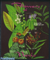 Nevis 2007 Flowers Of Nevis 4v M/s, Mint NH, Nature - Flowers & Plants - St.Kitts And Nevis ( 1983-...)