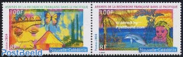 New Caledonia 2004 French Research In Pacific 2v [:], Mint NH, Nature - Butterflies - Sea Mammals - Ungebraucht