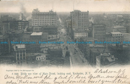 R004879 Birds Eye View Of Main Street Looking East. Rochester. N. Y. Rotograph - Monde