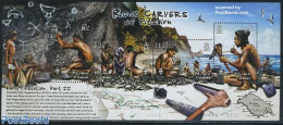 Pitcairn Islands 2007 Rock Carvers Of Pitcairn 4v M/s, Mint NH, History - Various - Maps - Art - Cave Paintings - Geografía