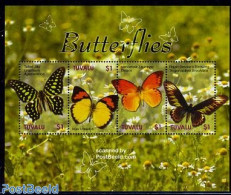 Tuvalu 2006 Butterflies 4v M/s, Mint NH, Nature - Butterflies - Sonstige & Ohne Zuordnung