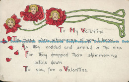 R004365 Greeting Postcard. To My Valentine. Tuck. 1913 - Monde