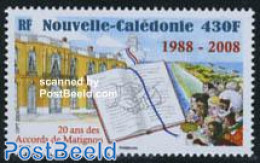 New Caledonia 2008 Matignon Treaty 1v, Mint NH, History - History - Nuevos