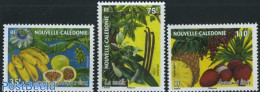 New Caledonia 2007 Tropical Fruit 3v, Fragrant Stamps, Mint NH, Nature - Various - Fruit - Scented Stamps - Unused Stamps