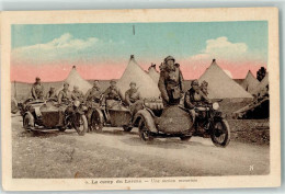13908111 - WK I   Le Camp Du Larzac - Une Section Motorisee Motorrad  AK - Other & Unclassified