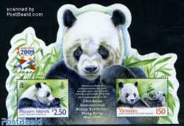 Vanuatu 2009 Panda, Joint Issue Pitcairn S/s, Mint NH, Nature - Various - Joint Issues - Pandas - Emissioni Congiunte