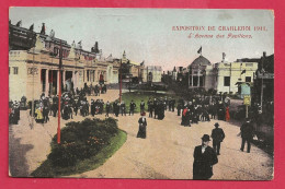 C.P. Charleroi   = Exposition De  1911 : L' Avenue Des  Pavillons - Charleroi