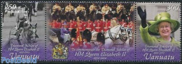 Vanuatu 2012 Elizabeth II Diamond Jubilee 3v [::], Mint NH, History - Nature - Various - Kings & Queens (Royalty) - Ho.. - Royalties, Royals