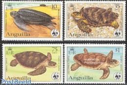Anguilla 1983 WWF, Turtles 4v, Mint NH, Nature - Reptiles - Turtles - World Wildlife Fund (WWF) - Anguilla (1968-...)
