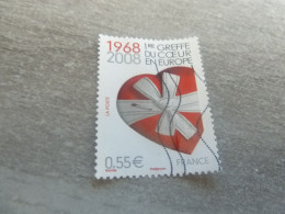40ème Anniversaire De La Première Greffe Du Coeur En Europe - 0.55 € - Yt 4179 - Multicolore - Oblitéré - Année 2008 - - Used Stamps