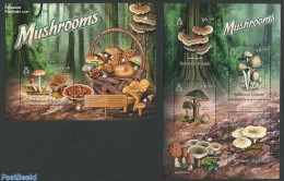 Solomon Islands 2012 Mushrooms 2 S/s, Mint NH, Nature - Mushrooms - Paddestoelen