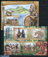 Solomon Islands 2012 National Traditions 2 S/s, Mint NH, Various - Folklore - Art - Art & Antique Objects - Salomon (Iles 1978-...)