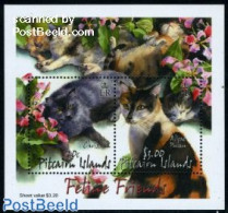 Pitcairn Islands 2002 Cats S/s, Mint NH, Nature - Cats - Autres & Non Classés