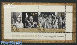 Tokelau Islands 2013 Diamond Anniversary Of Coronation 2v M/s, Mint NH, History - Kings & Queens (Royalty) - Royalties, Royals
