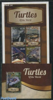 Nevis 2013 Turtles 2 S/s, Mint NH, Nature - Animals (others & Mixed) - Reptiles - Turtles - St.Kitts-et-Nevis ( 1983-...)