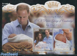 Pitcairn Islands 2013 Royal Baby S/s, Mint NH, History - Kings & Queens (Royalty) - Royalties, Royals