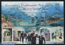 Vanuatu 2013 Underwater Post Office S/s, Mint NH, Sport - Diving - Post - Plongée