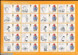 Great Britain 2006 A Bear Called Paddington, Label Sheet, Mint NH, Art - Children's Books Illustrations - Ongebruikt