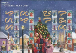 Great Britain 2007 Christmas, Label Sheet, Mint NH, Religion - Christmas - Nuevos