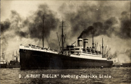 Photo CPA Dampfschiff Albert Ballin, HAPAG, Dampfer - Autres & Non Classés
