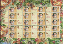 Great Britain 2002 Christmas, Label Sheet, Mint NH, Religion - Christmas - Ungebraucht