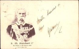 CPA Umberto I, Roi Von Italien, Portrait In Uniform, Orden - Koninklijke Families