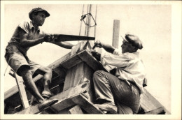 CPA Jewish Builders, Israel, Jüdische Bauarbeiter - Jodendom