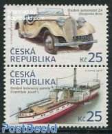 Czech Republic 2014 Transport 2v [:], Mint NH, Transport - Automobiles - Ships And Boats - Otros & Sin Clasificación