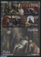 Samoa 2015 Easter S/s, Mint NH, Religion - Religion - Paintings - Samoa (Staat)