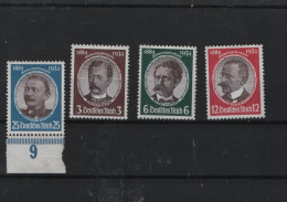 Deutsches Reich  Michel Kat.Nr  Postfr/** 540/543 - Unused Stamps