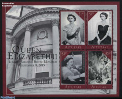 Aitutaki 2015 Elizabeth Longest Reigning Monarch S/s, Mint NH, History - Kings & Queens (Royalty) - Royalties, Royals