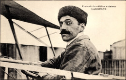 CPA Portrait Du Célèbre Aviateur Ladougne, Pilot, Flugpionier - Other & Unclassified
