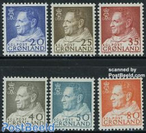 Greenland 1963 Definitives 6v, Unused (hinged) - Ongebruikt